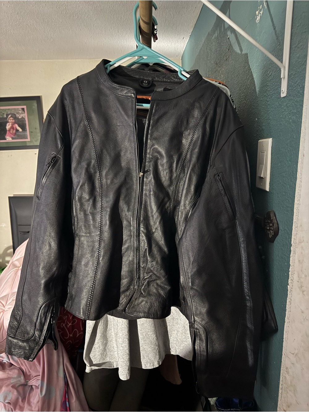 Classic Black Leather Jacket & Vest - Men’s